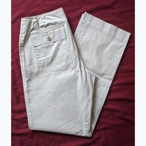 Theory Khaki White Pants